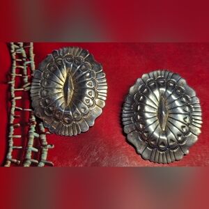 Vintage Sterling Silver Navajo Earrings